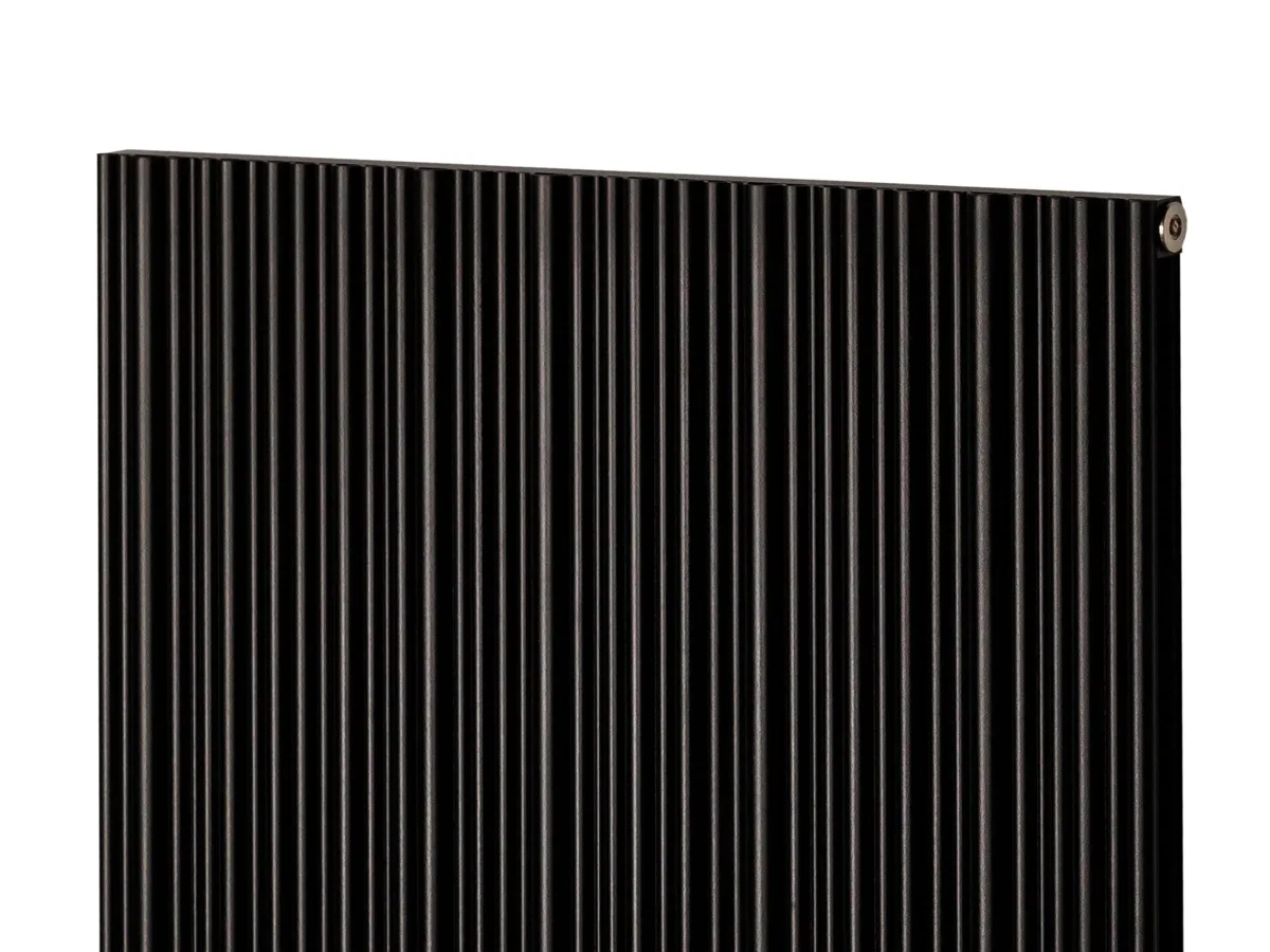 Calorifer decorativ LOJIMAX, colectie BAMBOO DOUBLE negru mat