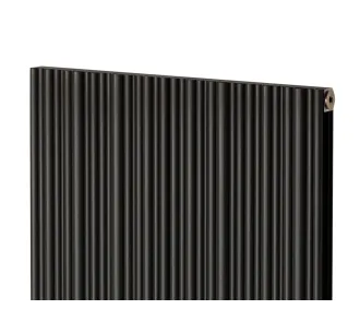 Calorifer decorativ LOJIMAX, colectie BAMBOO DOUBLE Black Matt Anodising