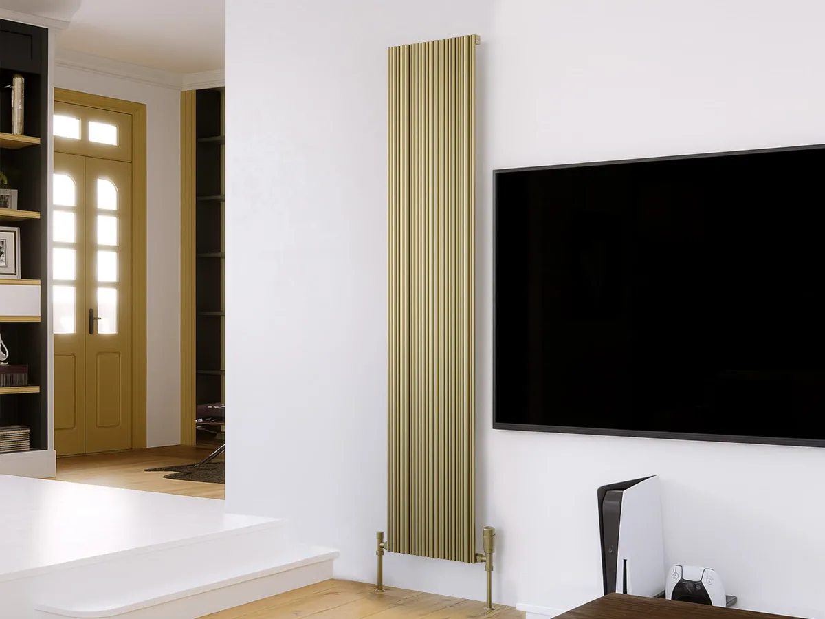Calorifer decorativ LOJIMAX, colectie BAMBOO DOUBLE Bronze Matt Anodising