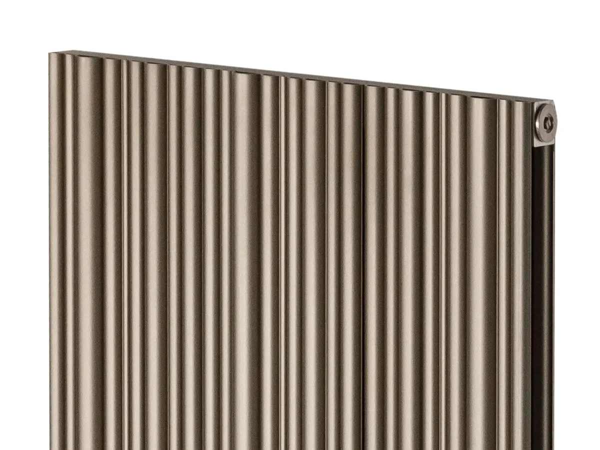 Calorifer decorativ LOJIMAX, colectie BAMBOO DOUBLE Bronze Matt Anodising