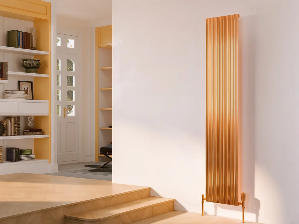 Calorifer decorativ LOJIMAX, colectie BAMBOO DOUBLE Copper Matt Anodising