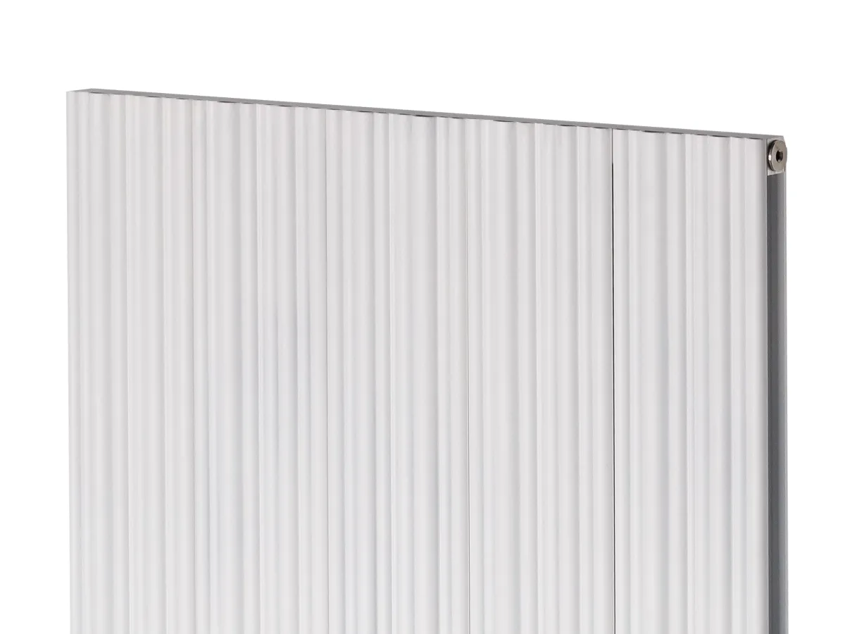 Calorifer decorativ LOJIMAX, colectie BAMBOO DOUBLE alb mat