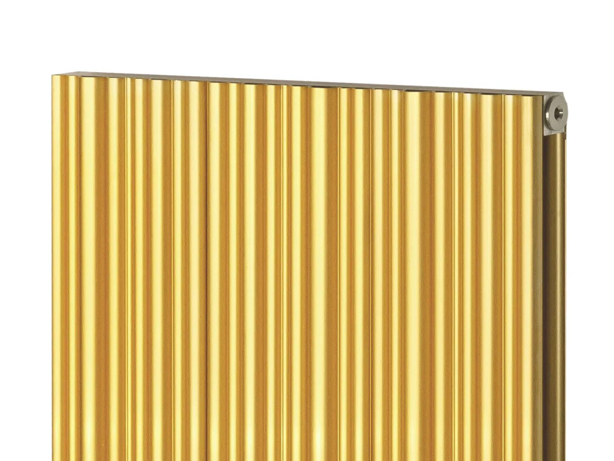 Calorifer decorativ LOJIMAX, colectie BAMBOO DOUBLE Gold Matt Anodising