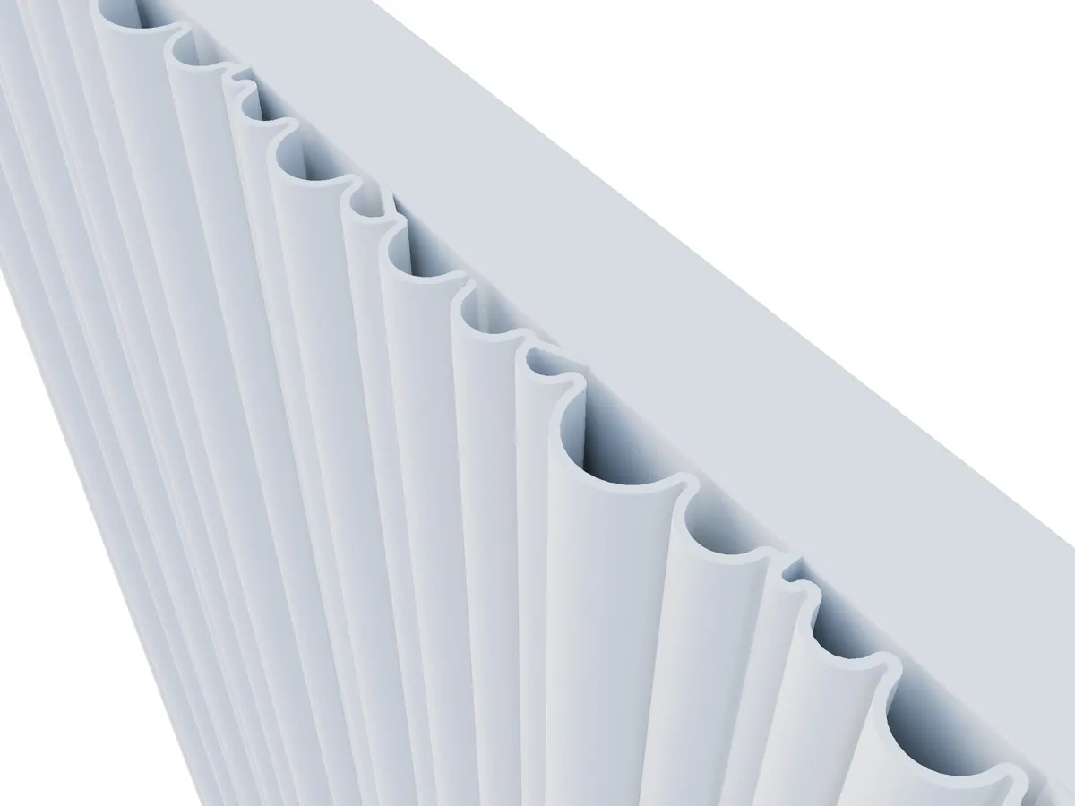 Calorifer decorativ LOJIMAX, colectie BAMBOO alb mat