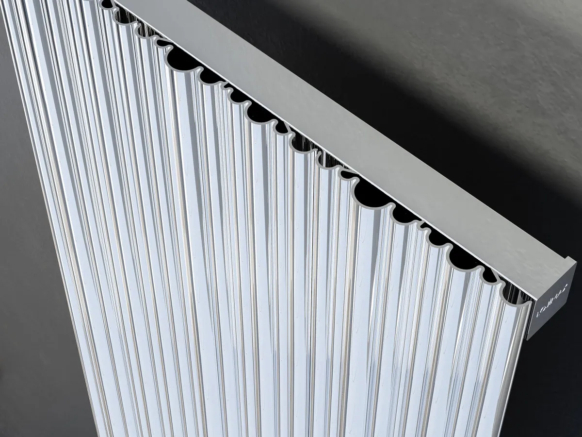 Calorifer decorativ LOJIMAX, colectie BAMBOO Chrome Anodising