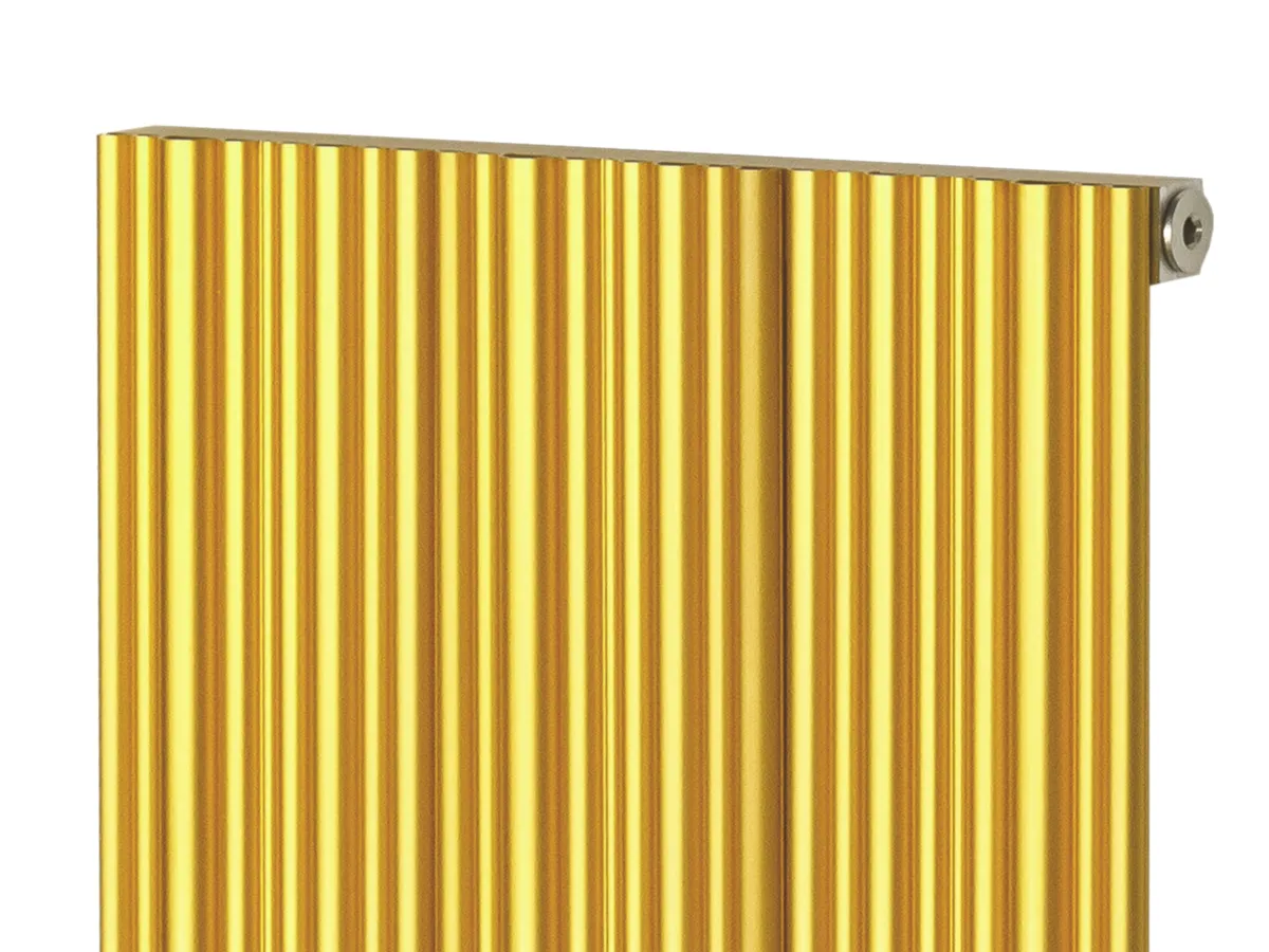 Calorifer decorativ LOJIMAX, colectie BAMBOO Gold Matt Anodising