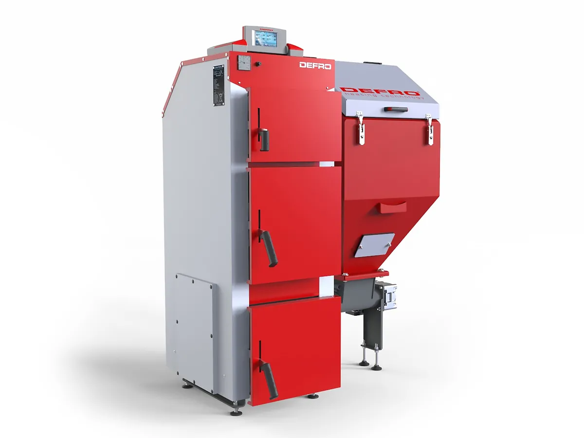 Cazan pe combustibil solid cu incarcare automata DEFRO KOMFORT EKO LUX 15 kW