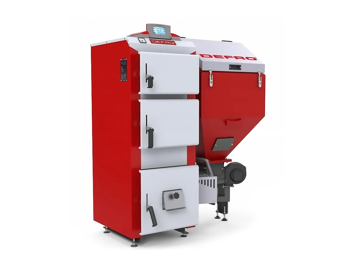 Cazan pe combustibil solid cu incarcare automata DEFRO AGRO DUO UNI R 15 kW