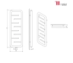 Radiator design din inox Carisa AREN 1200x500