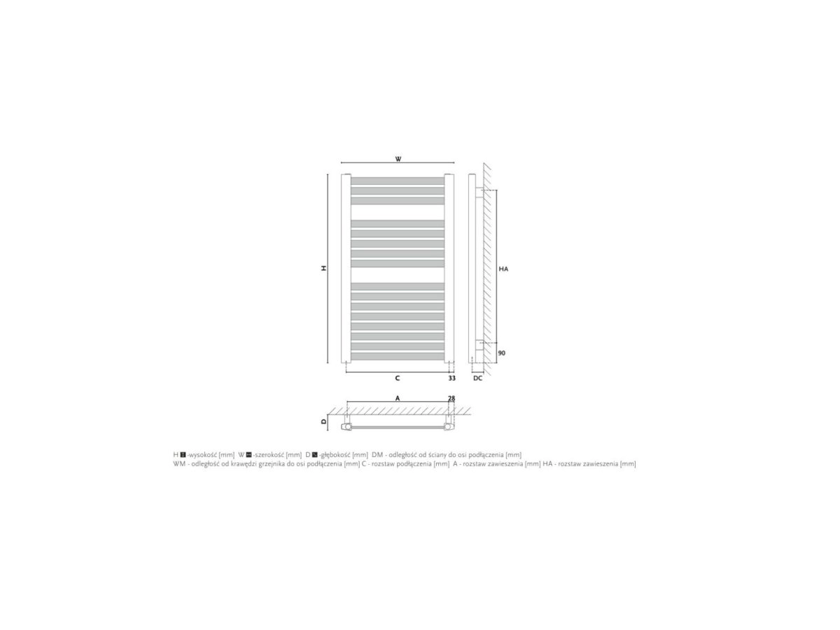 Radiator design GORGIEL NADIR DR AD-DR