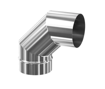 Unghi 90° pentru cos de fum CORAX d.120 mm (inox 304)