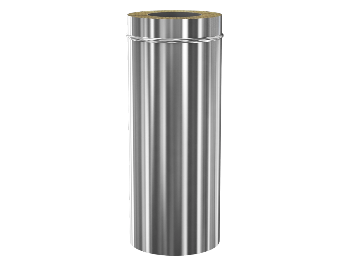 Teava L-250 mm (inox 430/304) izolata pentru cos de fum CORAX d.140-220 mm (inox 430/304)