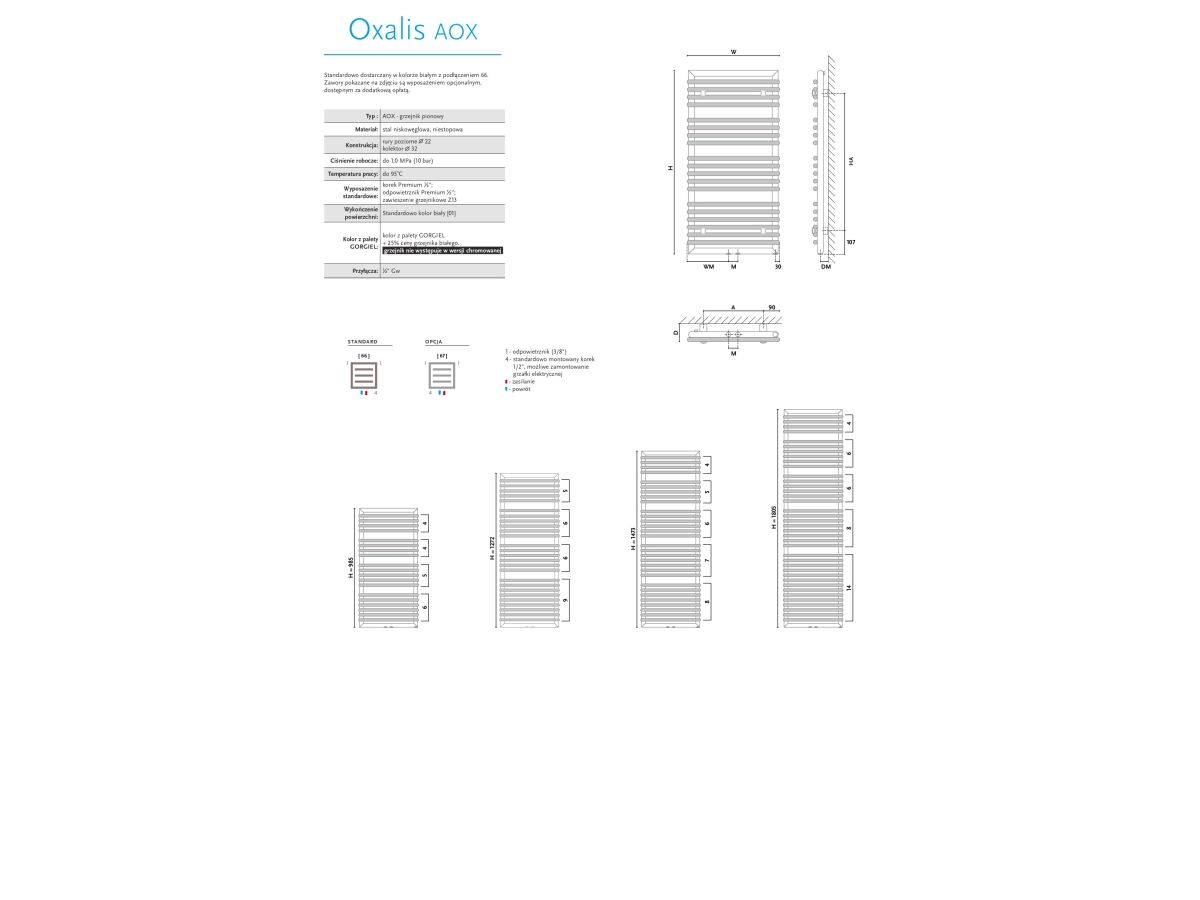 Radiator design GORGIEL OXALIS AOX