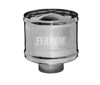 Дождевик с ветрозащитой FERRUM d.130 мм (inox 430/0,5 мм)