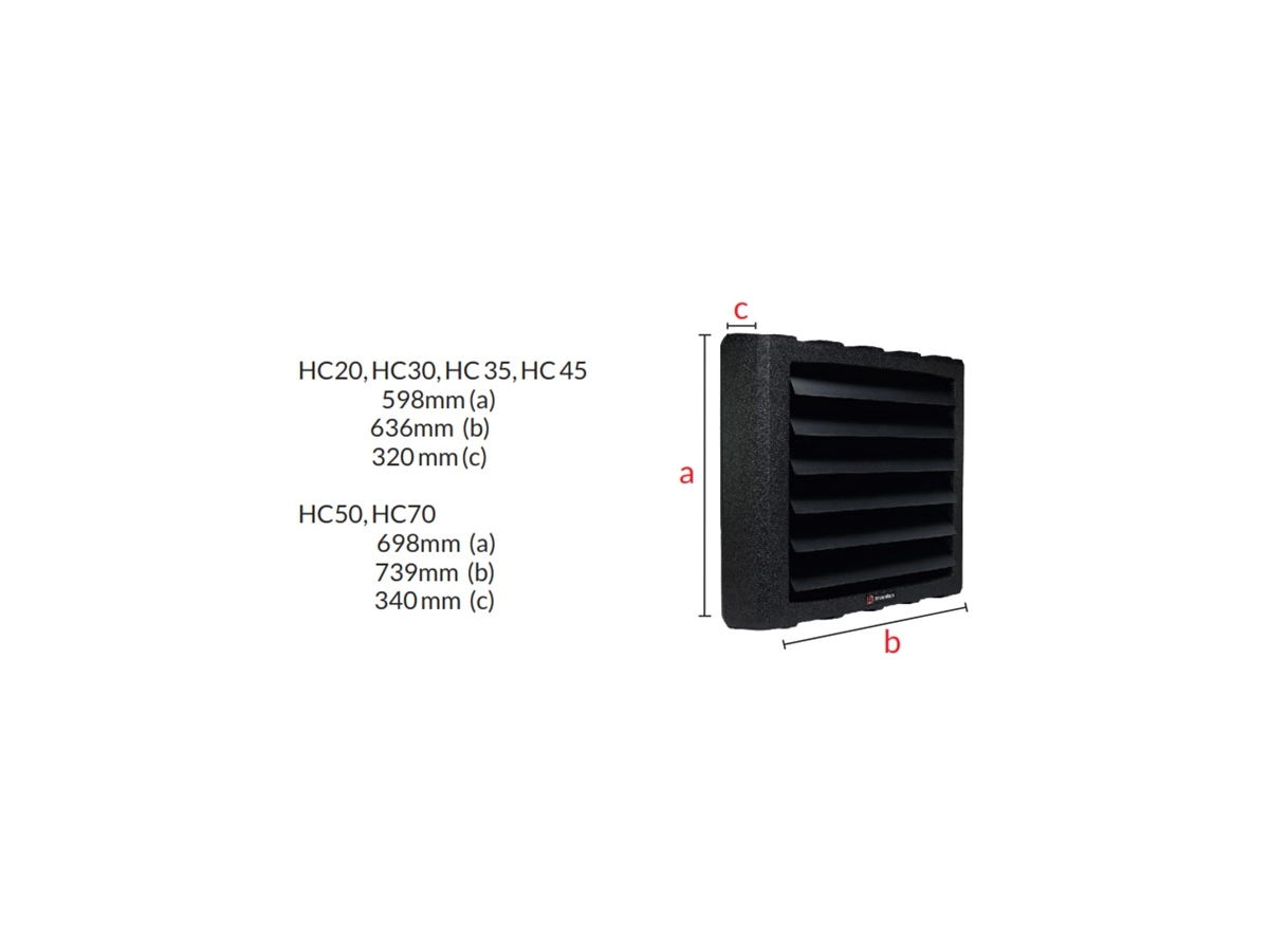 Aeroterma incalzire pe apa REVENTON HC20