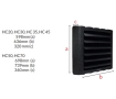 Aeroterma incalzire pe apa REVENTON HC20