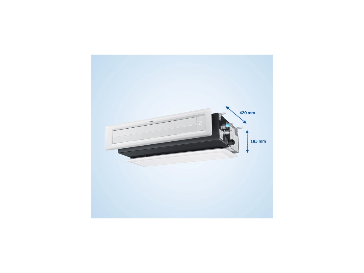 Aparat de aer conditionat duct Slim Low ESP HAIER AD25S2SS1FA/1U25S2SM1FA
