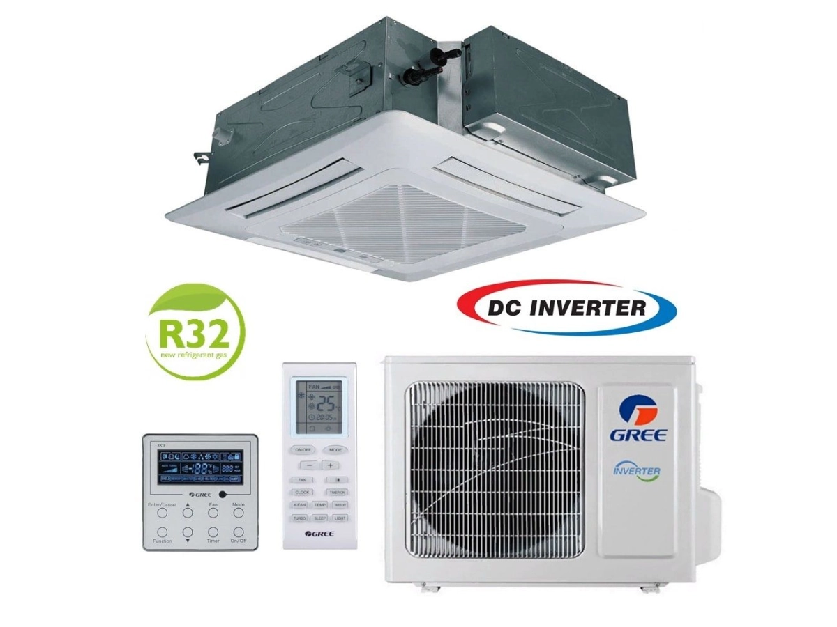 Кондиционер GREE тип КАССЕТА Inverter серия U-MATCH GUD100T-A-T+GUD100ZD-A-T