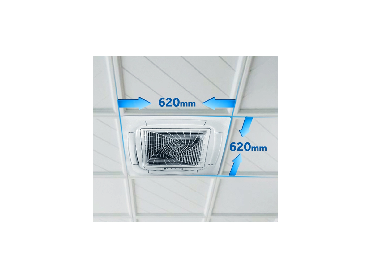 Кондиционер инверторный кассетный 4-поточный HAIER AB35S2SC2FA/1U35S2SM1FA + панель