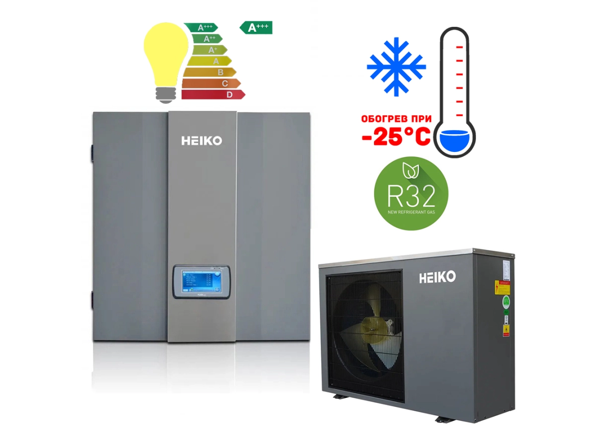 Тепловой насос Heiko THERMAL 9 kW моноблок с гидромодулем