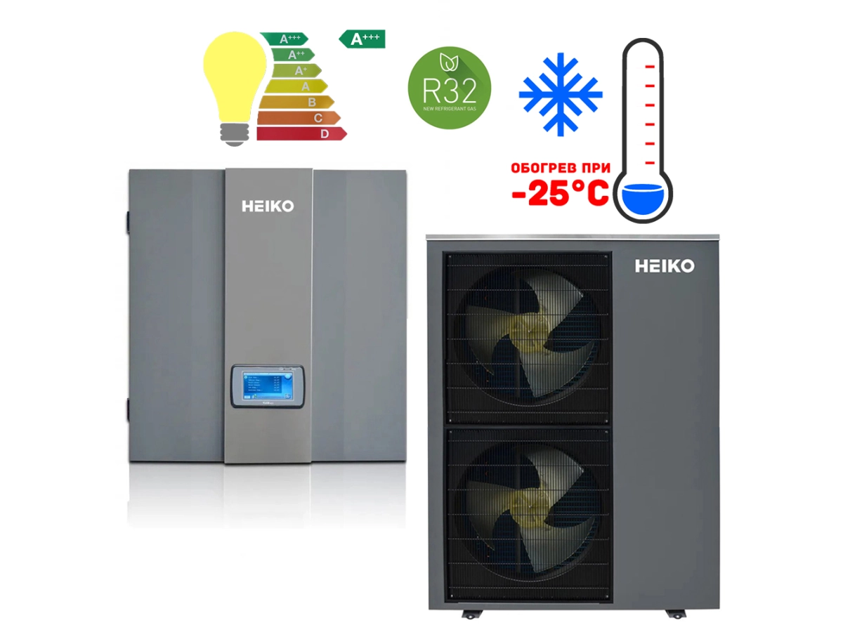 Тепловой насос Heiko THERMAL 19 kW моноблок с гидромодулем