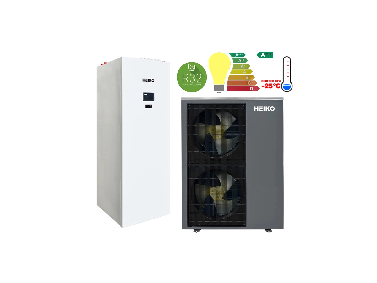 Тепловой насос Heiko THERMAL Plus 15 kW моноблок с гидромодулем и бойлером