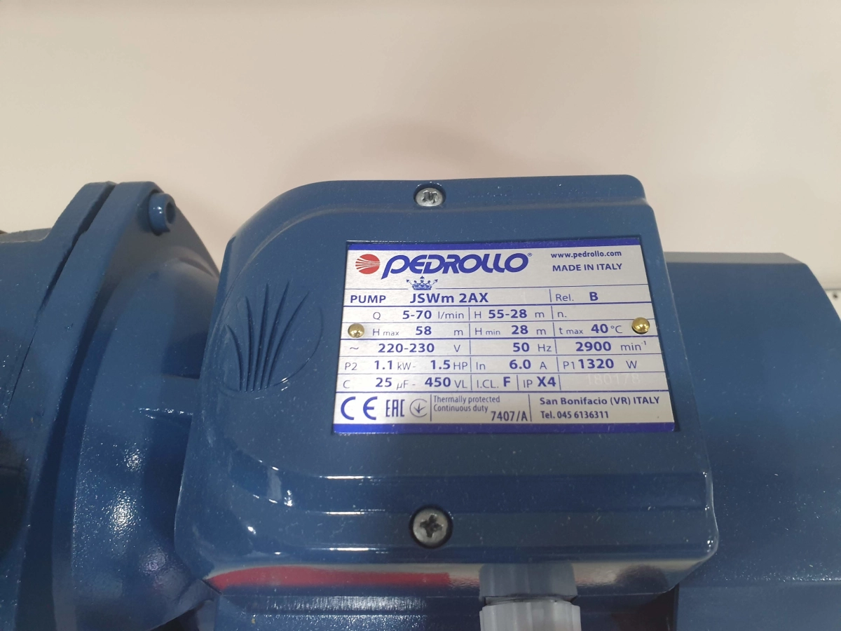 Hidrofor Pedrollo JSWm2AX (pina la 9m, 1,1kW) fara protectie