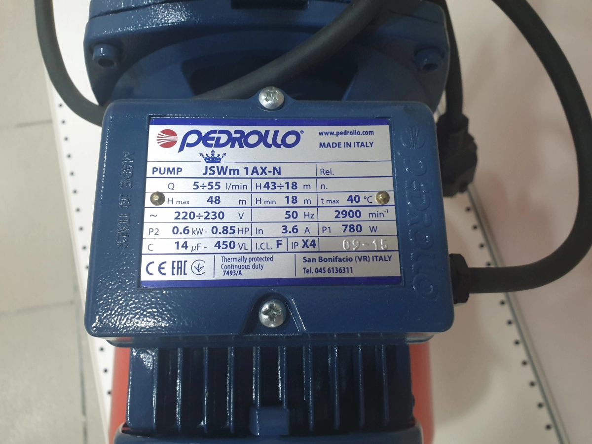 Hidrofor Pedrollo JSWm-1AX-24CL (pina la 9m, 0,6kW) fara protectie