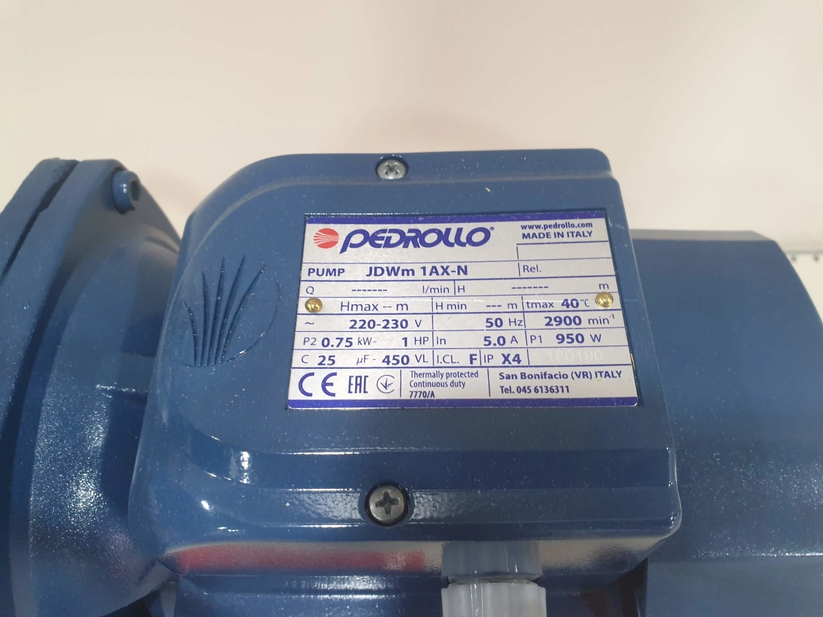 Гидрофор Pedrollo JDWm1AX-30-4-24CL (до 25м, 0,75kW) без защиты