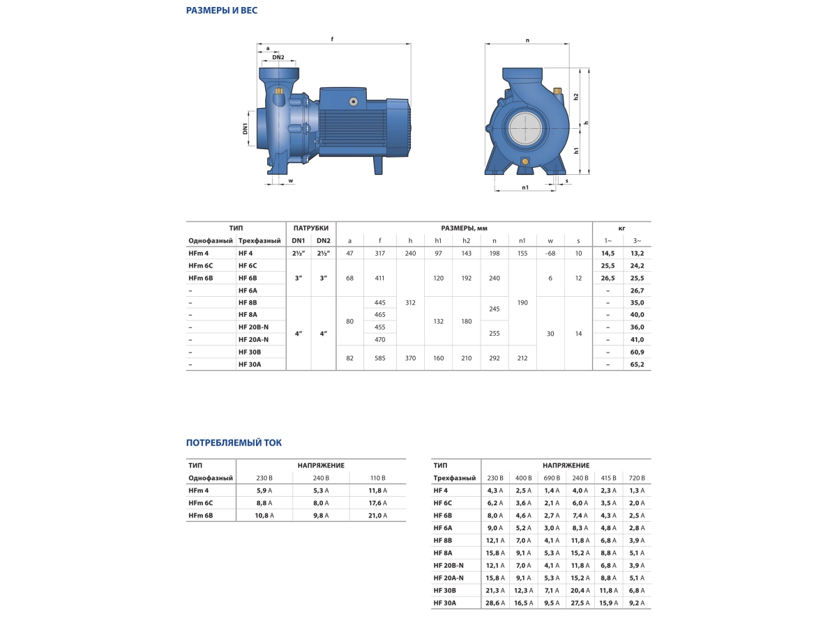 Pompa electrica centrifuga de capacitate medie Pedrollo HF 30B