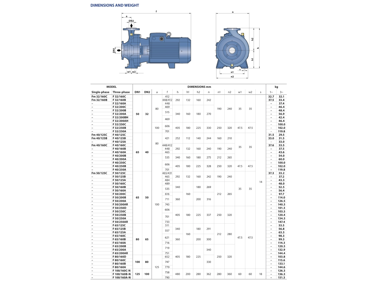 Pompa electrica centrifuga consola/monobloc Pedrollo F40/250A