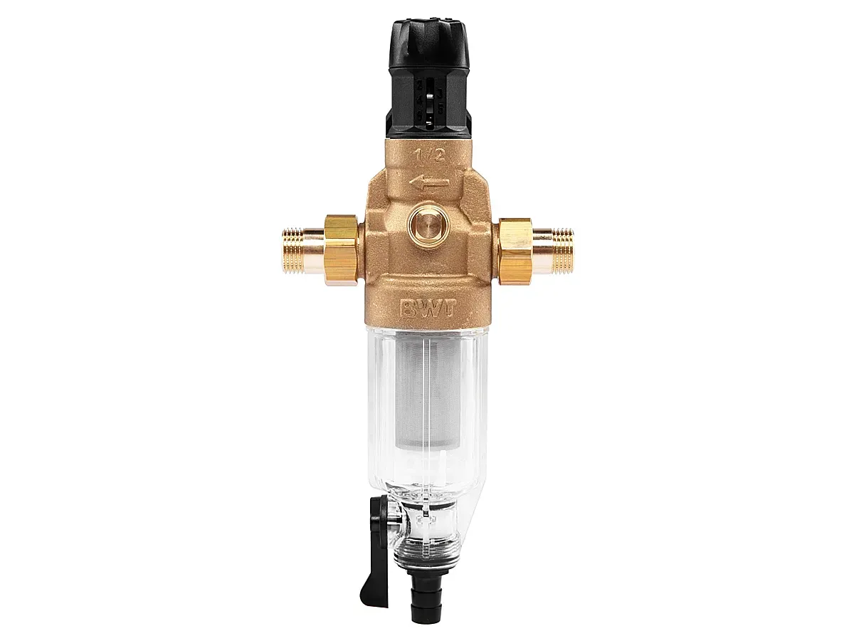 Filtru apa rece cu regulator de presiune BWT PROTECTOR MINI HWS 1/2" CR, 100 MKM