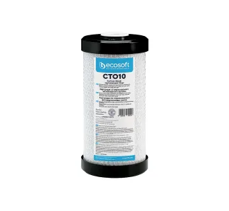 Cartuș de cărbune activ presat CTO ECOSOFT 4,5"x10"
