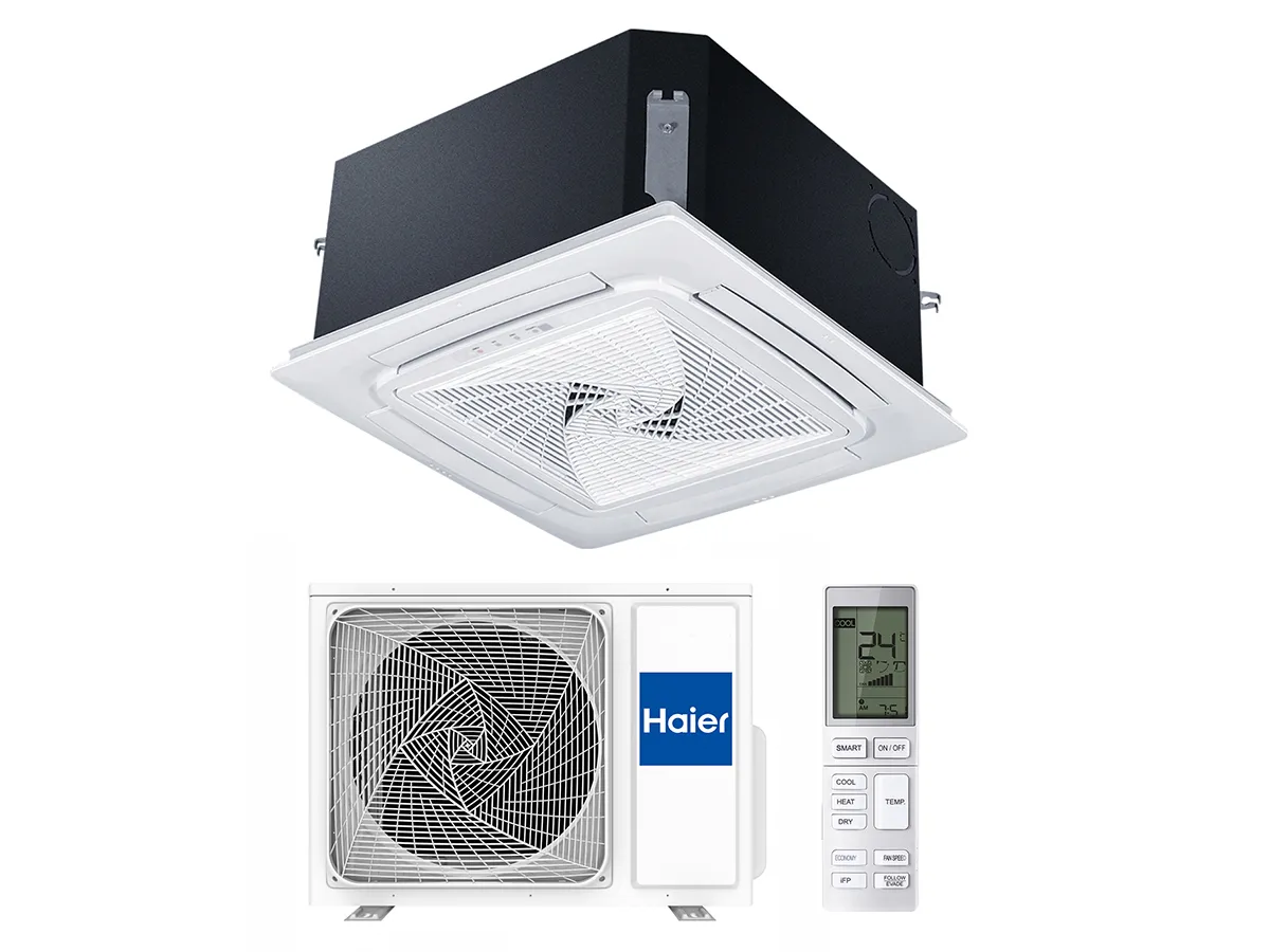 Кондиционер инверторный кассетный 4-поточный HAIER AB25S2SC2FA/1U25S2SM1FA 
