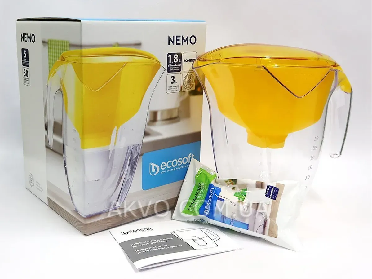 Filtru ECOSOFT NEMO galben + 5 cartușe