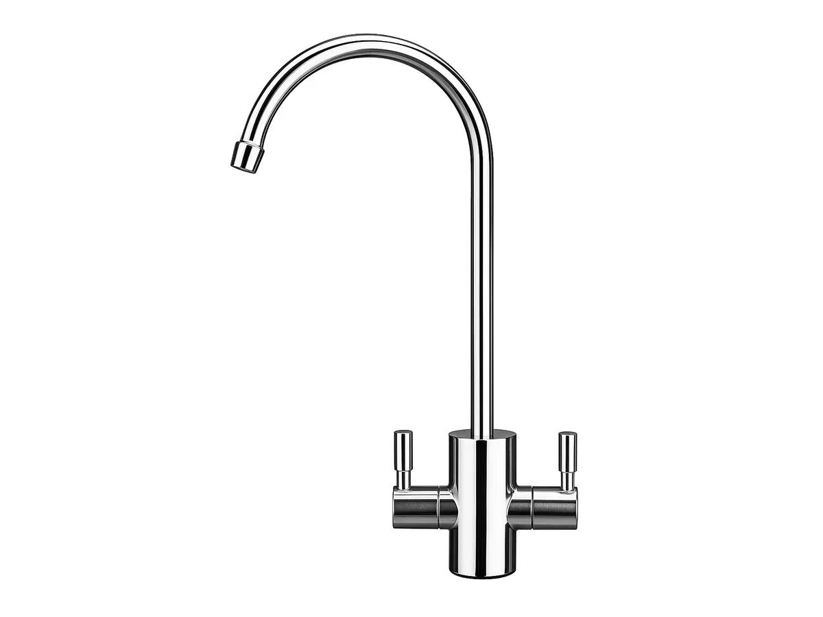 Robinet dublu cu sfera MODERN pentru sisteme de apa, cromat