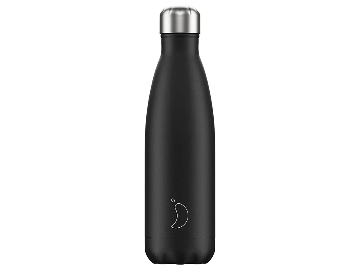 Sticlă/termos din oțel inoxidabil cu acoperire, 0,5 l, negru