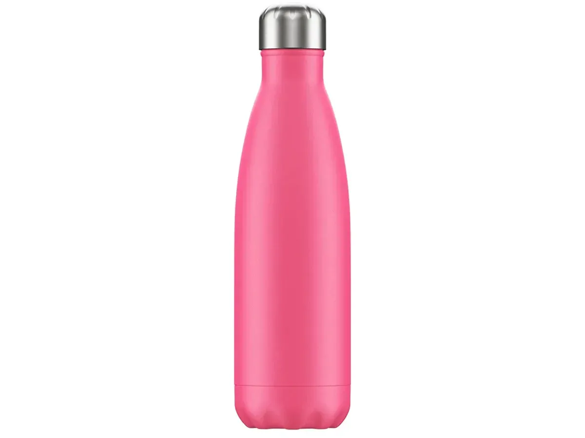 Sticlă/termos din oțel inoxidabil cu acoperire, 0,5 l, roz