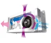 Recuperator de aer cu sistem de ventilație de alimentare și evacuare Mitsubishi Electric LOSSNAY VL-50SR2-E (debit de aer 51 m3/h)