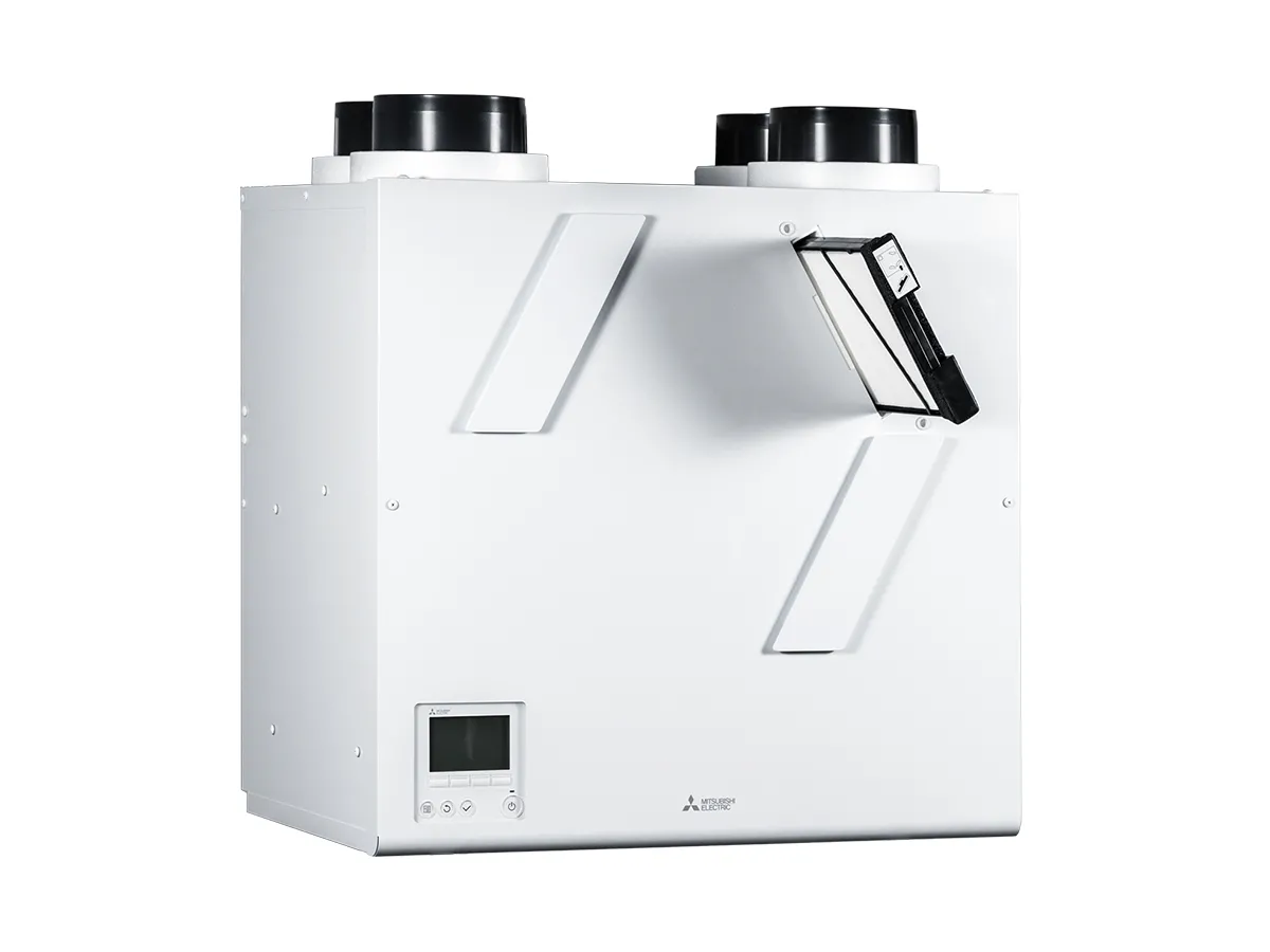 Recuperator de aer cu sistem de ventilație de alimentare și evacuare Mitsubishi Electric VL-350CZPVU2-L-EG (debit de aer 350 m3/h)