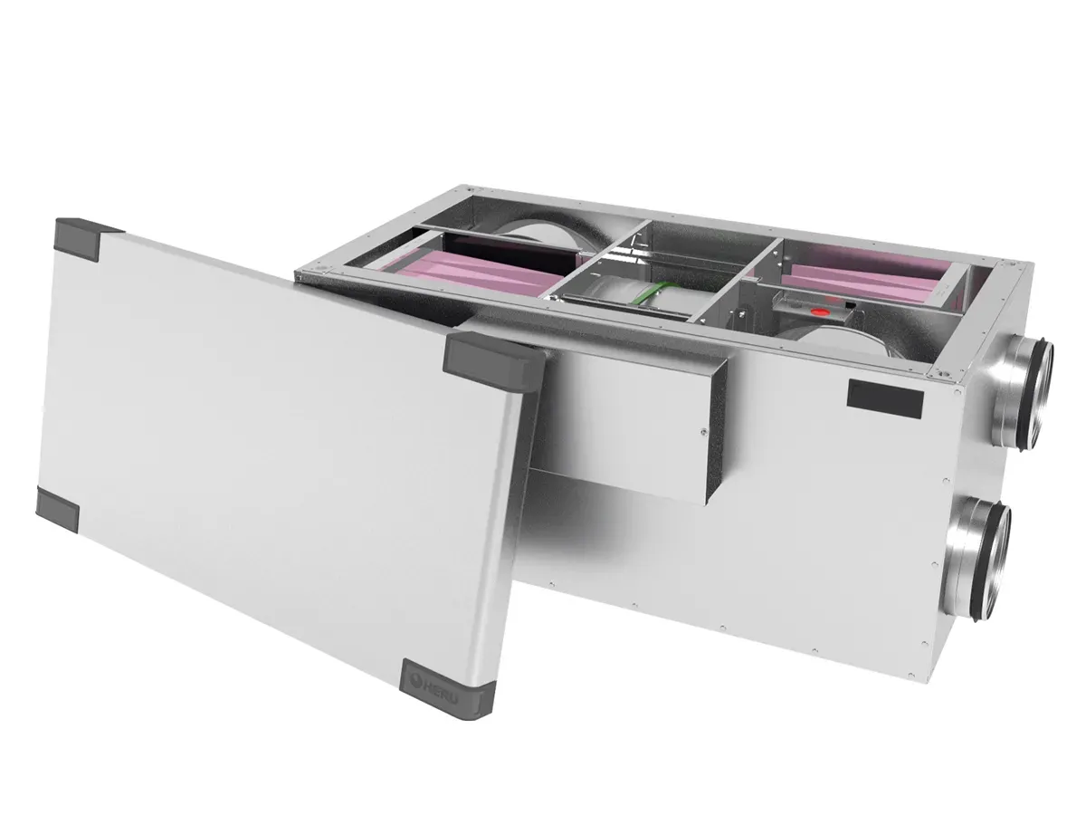 Recuperator de aer cu sistem de ventilație de alimentare și evacuare OSTBERG HERU 160 S EC-y2 (debit de aer 720 m³/h)