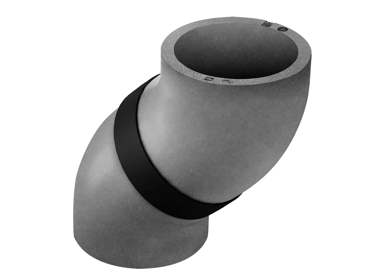 Cot 45° izolat Heatpex ARIA ADURO Ø125 mm pentru ventilatie