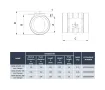 Заслонка изолированная Heatpex ARIA ADURO Ø200 мм для вентиляции